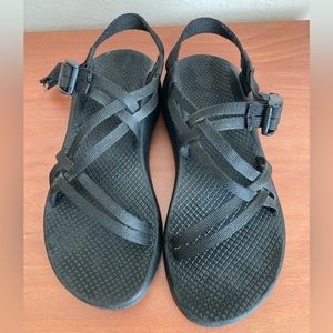 Women’s black chacos size 8